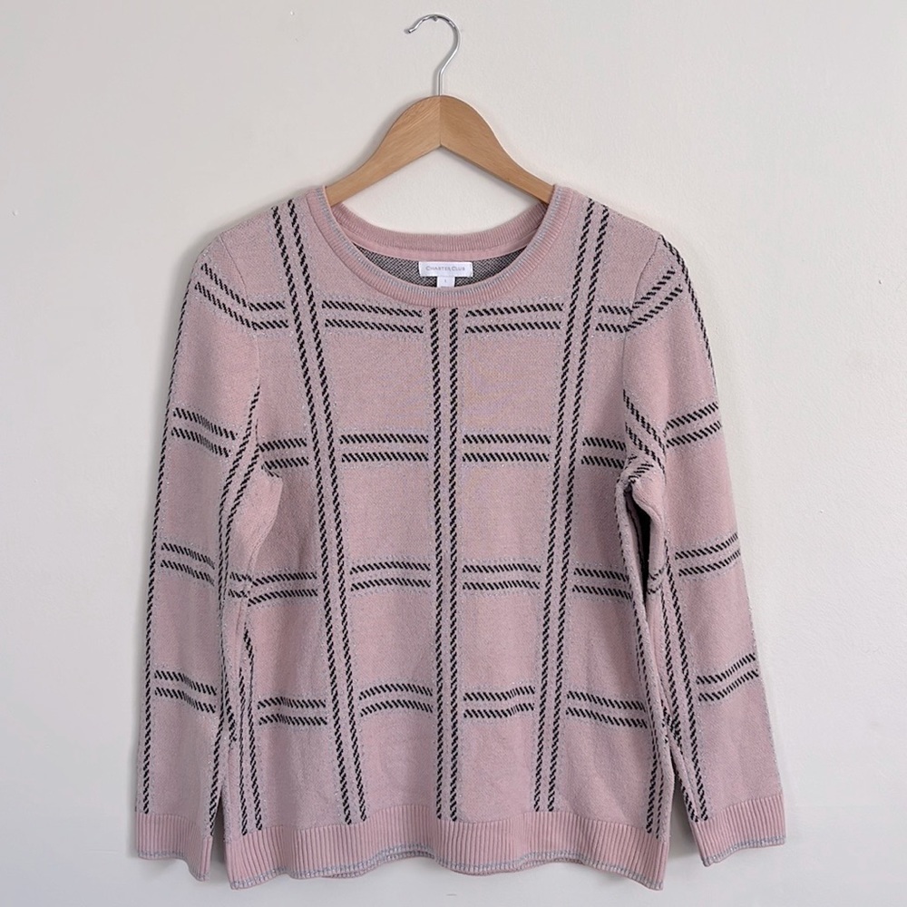 Charter Club Pink Crew Neck Sweater